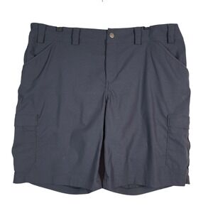 Duluth Dry on the Fly Cargo Shorts Women's 18 Ink Blue 10" Inseam Hiking Outdoor